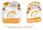 Samurai 360 The Knife That Rolls Kitchen Tool Circular Steel Blade As Seen On Tv. Fixed Price $10.49.