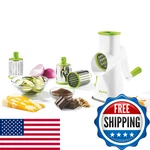 Starfrit Rotary Grater - 4 Interchangeable Stainless Steel Drums Slicing. Fixed Price $58.05.