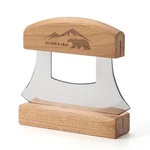 5INCH Alaskan Mezzaluna Ulu Knife, Salad Veggies Rocker Chopper Slicer Cutter.... Fixed Price $14.32.