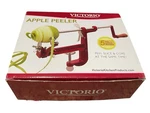New Victorio Clamp Mounted Base Apple Peeler Quality Cast Iron Slicer Red. Fixed Price $32.99.
