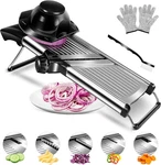 Adjustable Mandoline Slicer,vegetable Fruit Cutter,stainless Steel Kitch. Fixed Price $43.97.