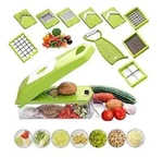 12 Multifunctional Vegetable & Fruit Cutter Stainless Steel Grater Chopper. Fixed Price $28.99.