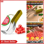 Stainless Steel Watermelon Slicer Cutter Tool 1 Inch Cubes Non Slip Handle Fruit. Fixed Price $19.99.