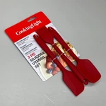 Epoca Cooking Light Silicone Spoonula, Spatula & Basting Brush Red 3PC CLR00K020. Fixed Price $10.08.