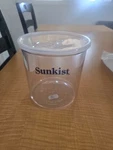 Vintage Sunkist Clear Plastic Deli Container W/ Lid Food Storage Cup. Fixed Price $9.99.