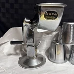 Vintage C&w Sales Food/vegetable Slicer Chrome With 5 Interchangeable Cones. Fixed Price $35.10.