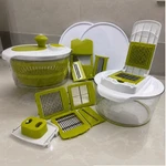 Megachef Salad Spinner 10-IN-1 Multi-use 8-BLADES Slicer Dicer Chopper Compact. Fixed Price $30.00.