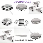 Q-french V-french Q-pink Cutters & White Acrylic Gel Nails Tool. Fixed Price $20.50.