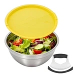 Fevbcnrj Salad Chopper And Cutter With Lid, Stainless Steel Chopping Bowl,. Fixed Price $31.26.