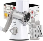 Rotary Cheese Grater, Kitchen Mandoline Vegetable Slicer With 3 Interchangeable. Fixed Price $26.99.