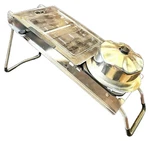 Vtg De Buyer La Mandoline Receptacle Pusher Stainless Steel Slicer France. Fixed Price $99.45.