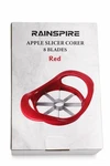 Rainspire Apple Slicer Corer 8-BLADE Stainless Steel Cutter Red. Fixed Price $12.99.
