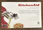 Kitchenaid Spiralizer Plus 7-BLADE Attachment KSM2APC. Fixed Price $55.00.