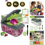 Vegetable Chopper Cutter With Container, Manual Hand Food Veggie Dicer 2.... Fixed Price $50.47.