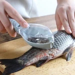 Fish Scale Scraper Cleaning Tool With Cover Outdoor Kitchen Cooking Device. Fixed Price $13.00.