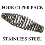 Four Of 5" Stainless Steel Spring Handle Bbq Smoker Grill Pit Wood Furnace Stove. Fixed Price $23.99.