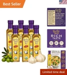 Usda Organic Garlic Infused Extra Virgin Olive Oil - Pack Of 6, 250 Ml. Fixed Price $138.99.