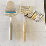 Lot Boska Stainless Cheese Slicer &1 Grater Wood Handle Life Collection. Fixed Price $27.99.