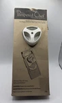 The Pampered Chef Ultimate White Slice Grate Mandolin #1085 With 4 Blades. Fixed Price $12.76.