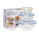 Genicook Nesting Glass Salad/mixing Set - 8 Pc (4 Bowls, Lids). Fixed Price $46.94.