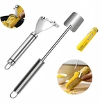 2 Pcs Stainless Steel Corn Peeler And Stripper Tool Set, Ideal Gadget Silver. Fixed Price $17.99.