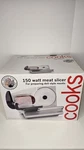 Cooks 150 Watt Electric Meat Slicer Jcp Home Stainless Steel Blade Adjustable. Fixed Price $49.99.