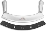 Stainless Steel Mezzaluna Knife With Cover 12 In. Curved Blade Solid S.... Fixed Price $50.48.