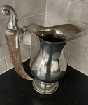 Vagabond House Pewter Deer Elk Faux Antler Handle Pitcher Country Cabin Farm. Fixed Price $299.99.