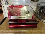 Kalorik Electric Food Slicer Red Model: SMS-008 120V. Fixed Price $65.00.