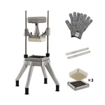 Commercial Vegetable Dicer, 1/2" +1/4" +3/8" Stainless Steel Blade, Quick Cho.... Fixed Price $143.80.