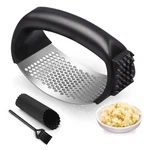 Stainless Steel Garlic Mincer Crusher Ergonomic Handle Kitchen Gadget. Fixed Price $10.61.