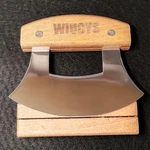 Alaskan Mezzaluna Ulu Knife, Salad Veggies Rocker Chopper Slicer Cutter Hashing. Fixed Price $17.79.