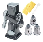 Jayvar Rotary Cheese Grater Shredder C335 Blades Manual Slicer Suction Base. Fixed Price $19.99.