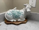 Pioneer Woman Agatha Green Cow Food Storage. Fixed Price $95.00.