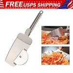 4 1 Stainless Steel Pizza Cutter Wheel Non Stick Slicer Dishwasher Safe. Fixed Price $7.19.