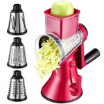 Rotary Cheese Grater Hand Crank Vegetable Slicer Manual With 3 Blades Kyz. Fixed Price $27.18.