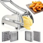 Heavy Duty Stainless Steel French Fry Cutter With Suction Feet For Potatoes. Fixed Price $7.99.