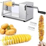 Manual Stainless Steel Twist Potato Slicer Spiral Vegetable Cutter French Fry Us. Fixed Price $19.99.