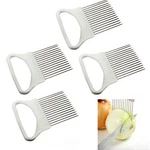 4 Pc Stainless Onion Holder Cutter Slicer Veggie Tomato Kitchen Gadget. Fixed Price $16.94.