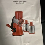 Geedel PS-336AR1 Rotary Cheese Grater Red. Fixed Price $22.00.