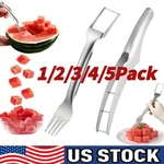 3/1 Watermelon Slicer CUTTER,2-IN-1 Fork Stainless Steel Fruit Cutting Artifact. Fixed Price $7.99.