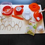 Genius Manual Food Prep Processor Mixer Cutter With Recipe Book No Box. Fixed Price $59.00.