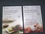 2 The Everyday Gourmet Dvds Making Healthy Food & Baking Pastries Great Courses. Fixed Price $8.99.