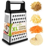 Professional Cheese Grater - Stainless Steel Xl Size 4 Sides Perfect Box. Fixed Price $20.71.