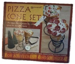 Pizzacraft Cone Set - 2 Forms & Stands, Dough Cutter Crimper. Fixed Price $23.85.