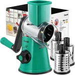 Rotary Cheese Grater, Kitchen Mandoline Vegetable Slicer With 3 Interchangeable. Fixed Price $50.66.