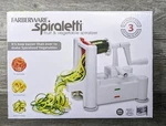 New Farberware Spiraletti Spiraling Vegetable Slicer W/ 3 Different Sizes. Fixed Price $18.99.