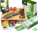 Smart Bamboo Cutting Board With Containers Locking Lid And Built-in Grater. E.... Fixed Price $28.99.