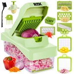K 10-IN-1 Vegetable Chopper 6 Blade Veggie With Container, Food D.... Fixed Price $35.99.