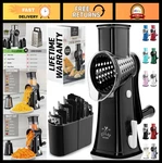 5-BLADE Manual Cheese Grater & Vegetable Chopper Hand Crank, Suction Base, Eas. Fixed Price $38.99.